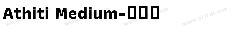 Athiti Medium字体转换